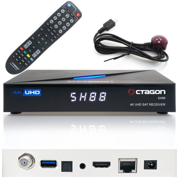 Octagon SX88 4K UHD DVB-S2 SAT IPTV Receiver